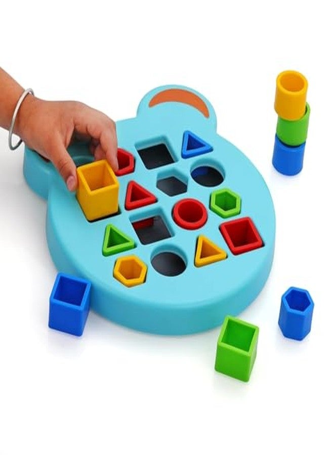 MAPA PLAY MAPAPLAY Shape Matching Game Color Sensory Educational Toy Children Puzzles Geometric Shape Quick Matching Board Color & Shapes Puzzles Learning Games Toy for Kids - Image 4